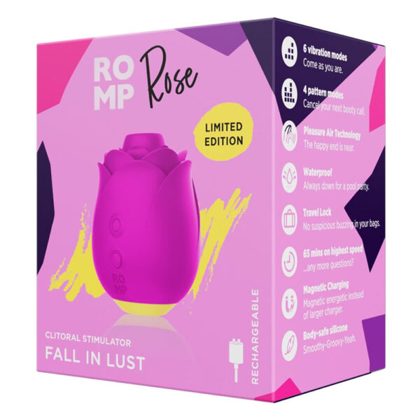 Romp Rose Klitoris Stimulator og Pulsator