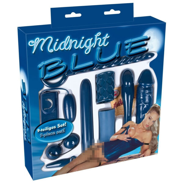 Midnight Blue Dildo og Vibrator sæt